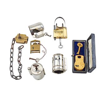 A COLLECTION OF UNUSUAL VICTORIAN LOCKS