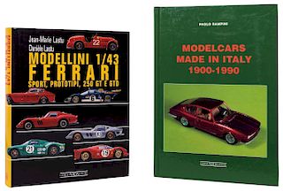 F - Lastu, Jean - Marie / Rampini, Paolo. Modellini 1 / 43 Ferrari / Modelcars Made in Italy 1900 - 1990. a) Lastu,...