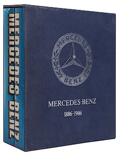 MB - Varios Autores. Mercedes Benz 1886 - 1986. Italia: Edita, 1986. 4o. marquilla, 371; 433 p. Encuadernado en pasta...