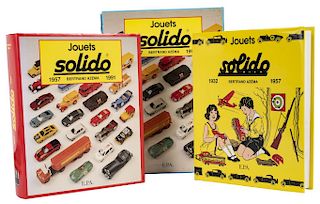 Azemá, Bertrand. Jouets Solido 1932 - 1991. Francia: E. P. A. , 1991. 4o. marquilla, 403; 754 p. Tomos I - II. Edición...