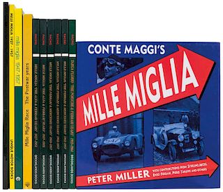 Mille Miglia. The Alfa & Ferrari Years 1927 - 1951 (2) / The Ferrari & Mercedes Years 1952 - 1957 (3)... Piezas: 11.