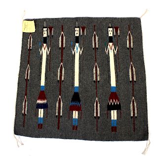 Navajo Native American Crowpoint Rug Weavers