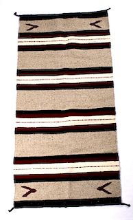 Navajo Native American Pattern Wool Runner Rug