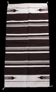 Navajo Striped Wool Saddle Blanket