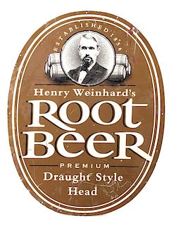 Vintage Henry Weinhard Root Beer Advertising Sign