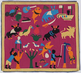African Anti-Colonial Folk Tapestry, Benin