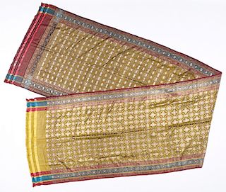 Antique Sari, India: 198'' x 44''