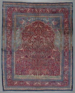 Antique Kerman Rug, Persia: 8'7'' x 10'7''