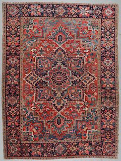 Antique Heriz Rug, Persia: 8'1'' x 10'11''