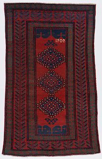 Armenian Kazak Rug, Dated 1908: 4'8'' x 7'4''