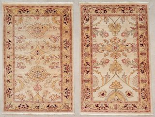 2 Vintage Agra Rugs: Each Size: 3'11'' x 6'0''