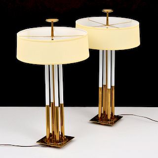 Pair of Stiffel Table Lamps, Manner of Tommi Parzinger