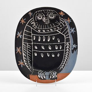 Pablo Picasso MAT OWL Platter (A.R. 284)