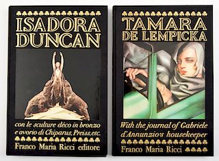 2 Art Deco Collector's Books: Tamara De Lempicka & Isadora Duncan