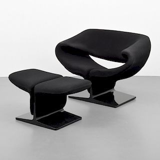 Pierre Paulin RIBBON Chair & Ottoman