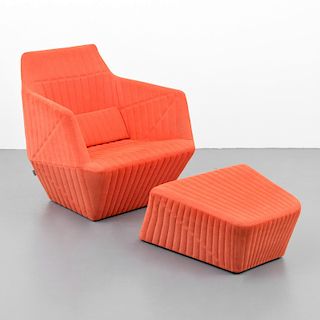 R. & E. Bouroullec FACETT Lounge Chair & Ottoman