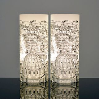 Pair of Barnaba Fornasetti Table Lamps