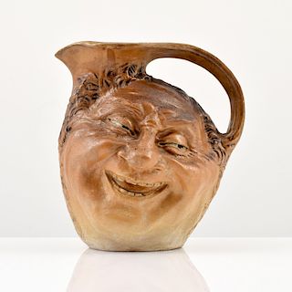 Large Robert W. Martin for Martin Brothers Double-Sided Face Jug