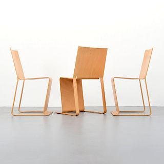 3 Stacking Chairs, Manner of Gerald Summers