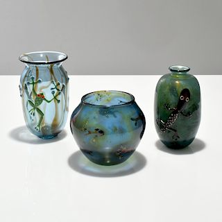 3 John Nygren Vases