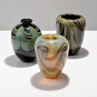 3 Large Roland Jahn Vases