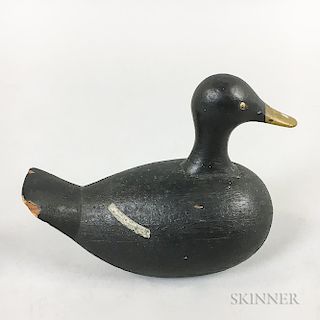 Small Carved and Painted Wood Duck