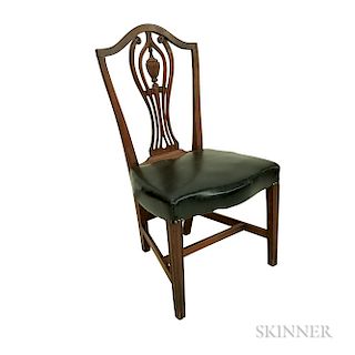 Federal Mahogany Carved Shield-back Side Chair