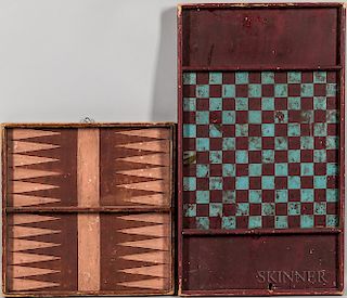 Two Painted Double-side Game Boards