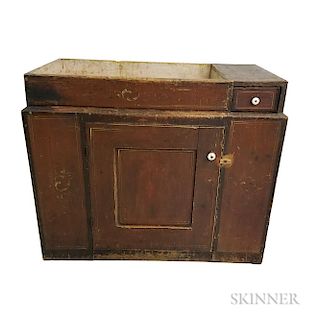 Paint-decorated Pine Dry Sink