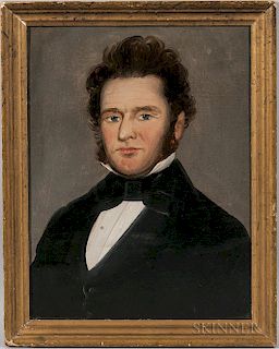 Attributed to William Mathew Prior (Massachusetts/Maine, 1806-1873)  Portrait of a Gentleman