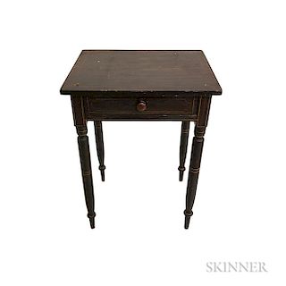 Federal Grain-painted Pine One-drawer Stand