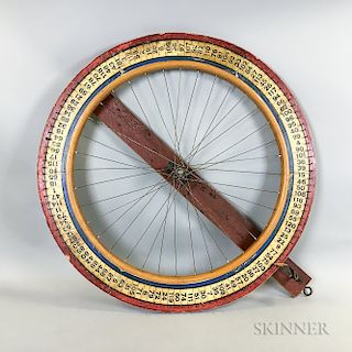 Painted Wood Wheel of Chance
