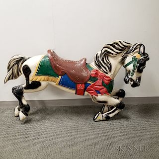 Herschel-Spellman Carved and Painted Carousel Horse