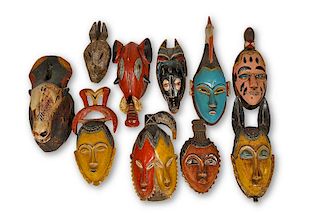 Small Guro Mask Collection from Ivory Coast