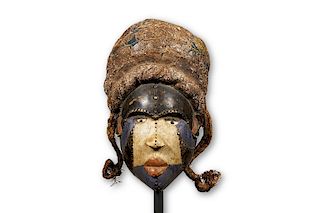 Bakongo Pigmented Mask from Democratic Republic of the Congo