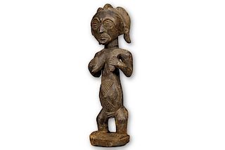 Luba Female Figure from Democratic Republic of the Congo