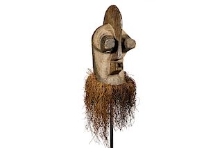 Songye Kifwebe Mask with Stand from Democratic Republic of Congo
