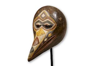 Baga Zoomorphic Mask From Guinea