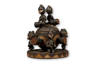 Igbo Figural Container from Nigera