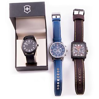Three gent's wristwatches