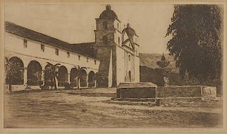 Edward Borein 1872 - 1945 | Mission Santa Barbara No. 3