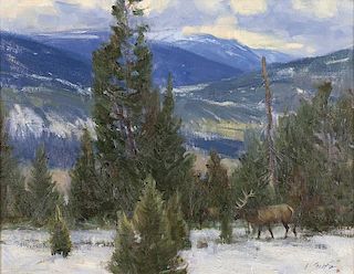 Loren Entz b. 1949 CAA | Elk Country