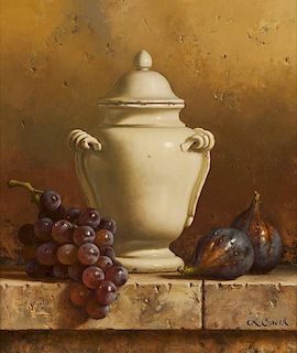 Loran Speck 1943 - 2011 | Italian Jug with Grapes & Figs