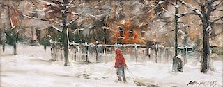 Andy Thomas b. 1957 | Boy in Snow