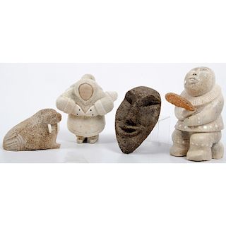Alaskan Eskimo Carved Whalebone Sculptures, From the Collection of William H. Saunders, M.D. and Putzi Saunders, Ohio