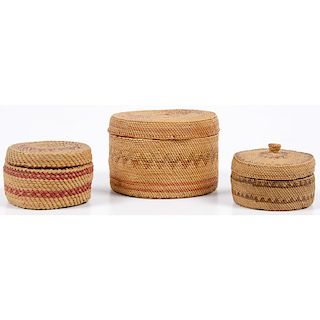 Nuu-chah-nulth / Makah Trinket Baskets, From the Collection of William H. Saunders, M.D. and Putzi Saunders, Ohio