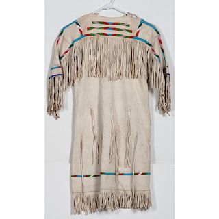 Plains Girl's Beaded Hide Dress, From the Collection of William H. Saunders, M.D. and Putzi Saunders, Ohio