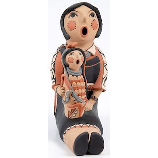 Emily Fragua Tsosie (Jemez, b. 1951) Pottery Storyteller, From the Collection of William H. Saunders, M.D. and Putzi Saunders, Ohio