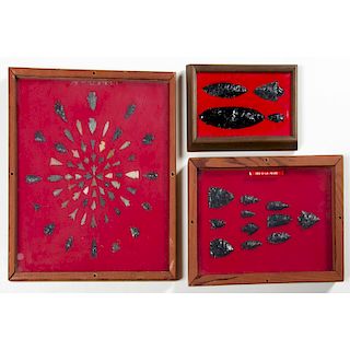 Frames of Gem and Obsidian Points and Knives