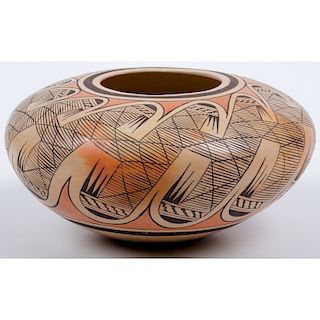 Elva Nampeyo (Hopi, b. 20th century) Polychrome Pottery Jar, From the Collection of William H. Saunders, M.D. and Putzi Saunders, Ohio 